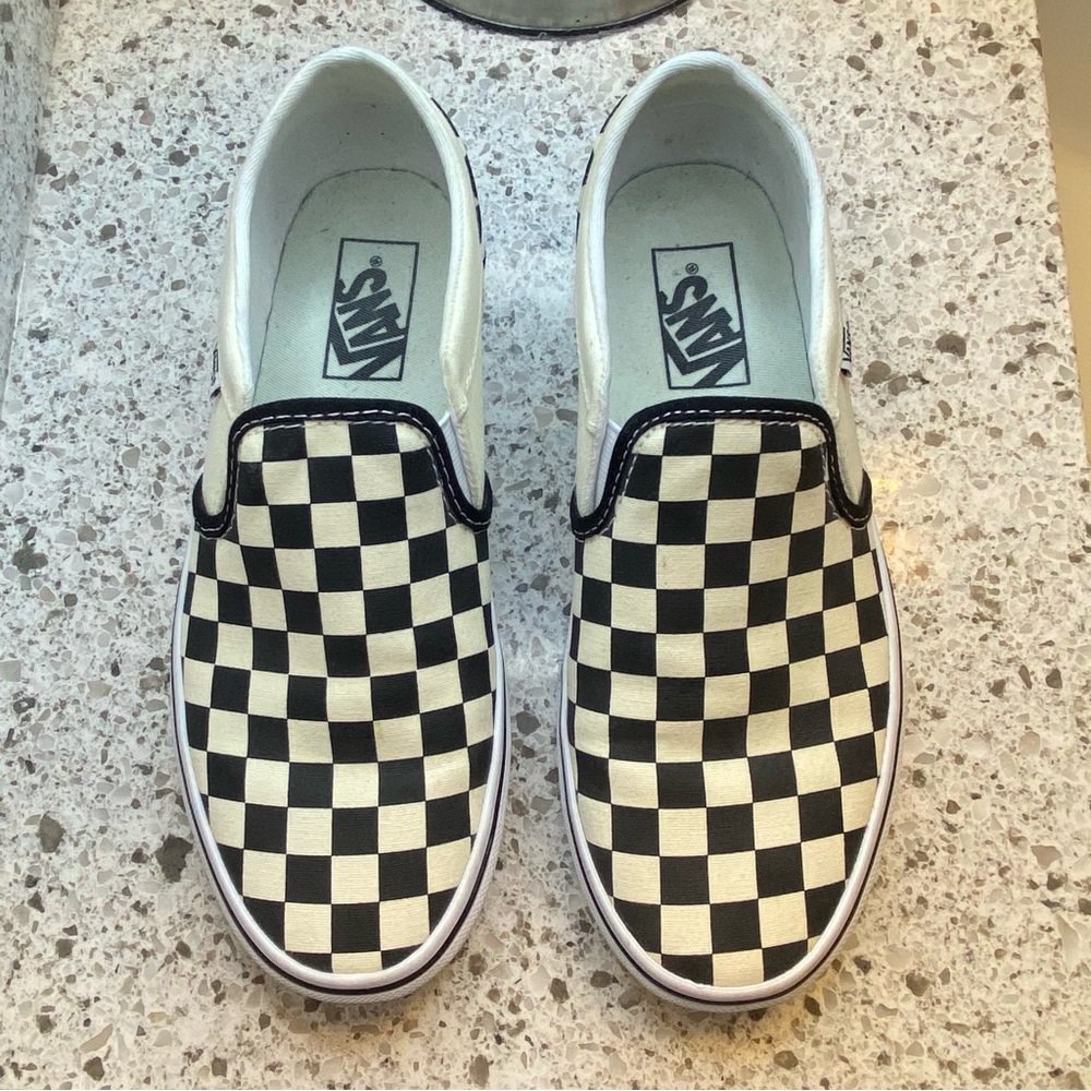Van Classic Slip-On Checkerboard Shoe  (size Women’s 8)
